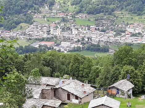 VEDUTA DI VILLAR PELLICE DALLA BORGATA SURA